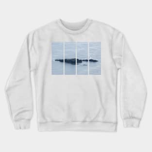 Wonderful landscapes in Norway. Vestland. Beautiful scenery of Vestkapp and surroundings. Cloudy day. Crewneck Sweatshirt